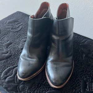Lucky Brand Black Leather Ankle Boots 7.5